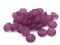 30 9mm Flat Round Coin Frosted Purple Vintage Lucite Plastic Beads